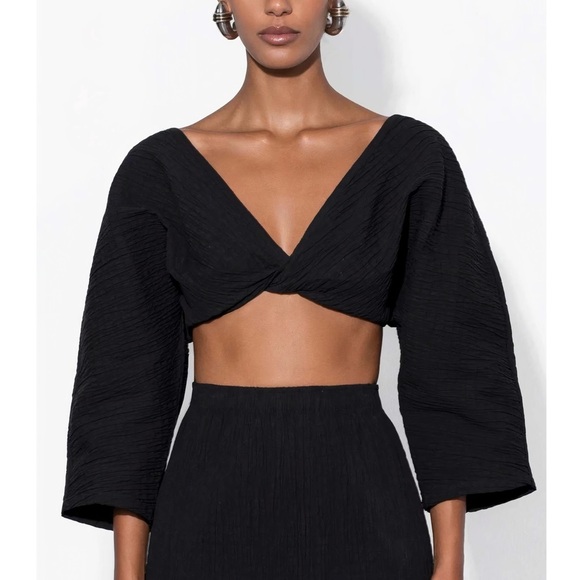 Mara Hoffman Tops - NWT Mara Hoffman Crop Long-Sleeve Justine Top